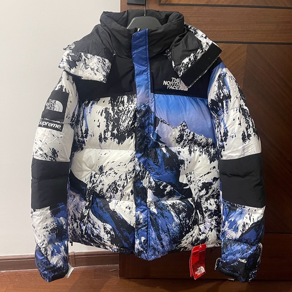 The North Face Black and Blue Puffer Jacket